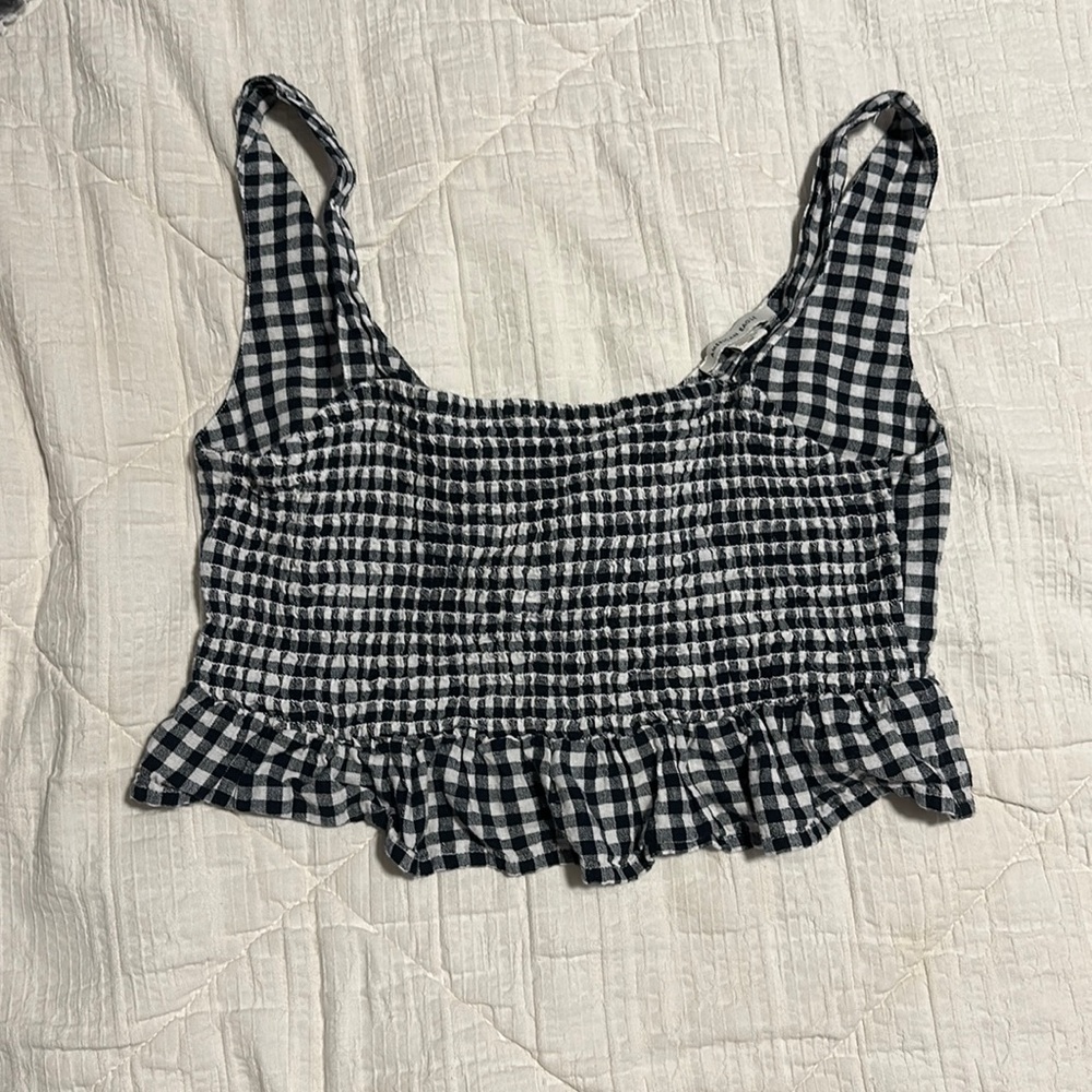 Women’s American eagle checkered crop top